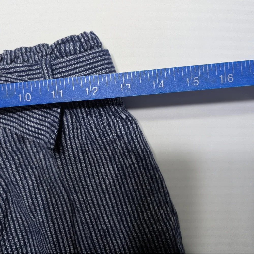 J.Crew Re Imagined Stripe Paperbag Waist Skirt‎ Tie Belt Blue XXS